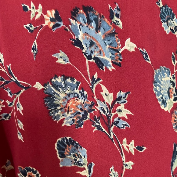 Joie Almarie B Silk Floral Dress Tandoori Red Size Small - Picture 11 of 13